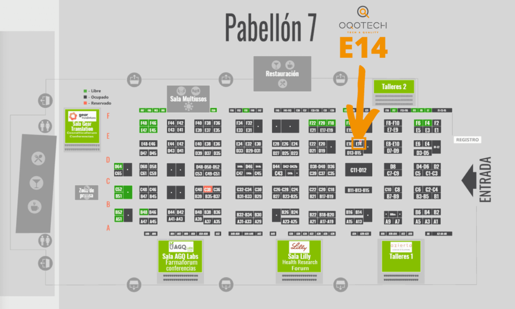 Farmaforum 2021 Oqotech Stand E14